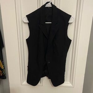 Express Black Sleeveless Blazer